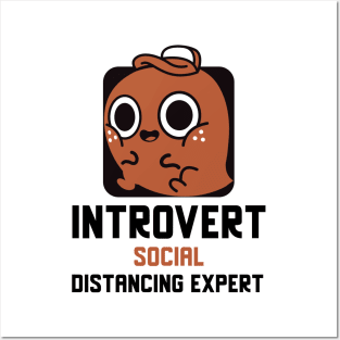 Introvert Social Distancing Expert Posters and Art